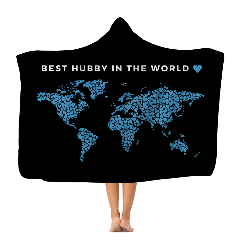 Best Dad in the World - Premium Hooded Blanket for Husband/Dad/Boyfriend