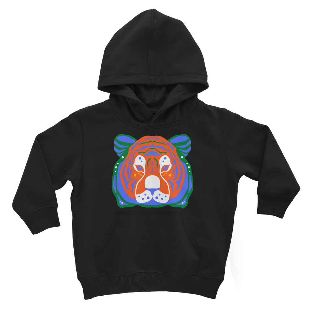 Kids Vibrant Tiger Pullover Hoodie | 3 - 13 years