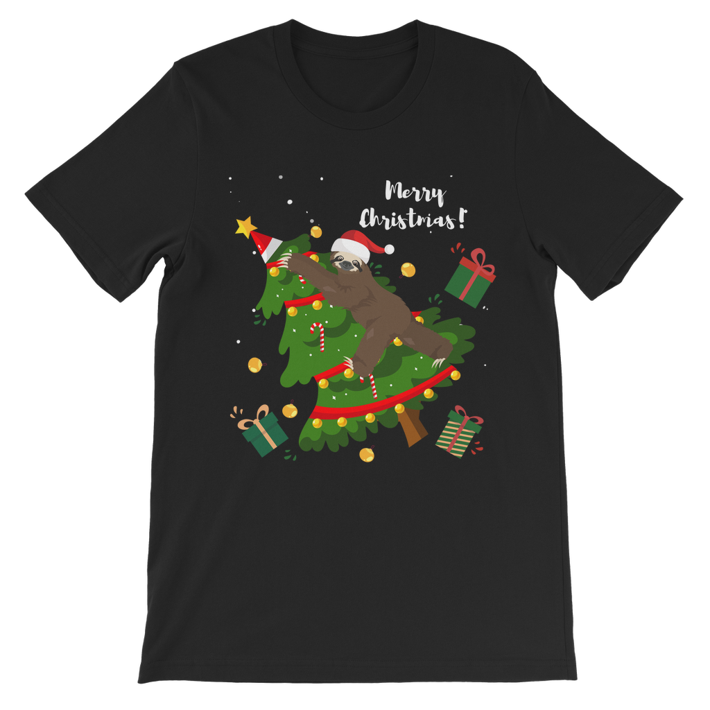 Naughty Christmas Sloth - Kids Funny Sloth T-shirt