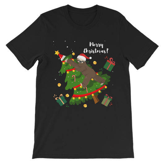 Naughty Christmas Sloth - Kids Funny Sloth T-shirt