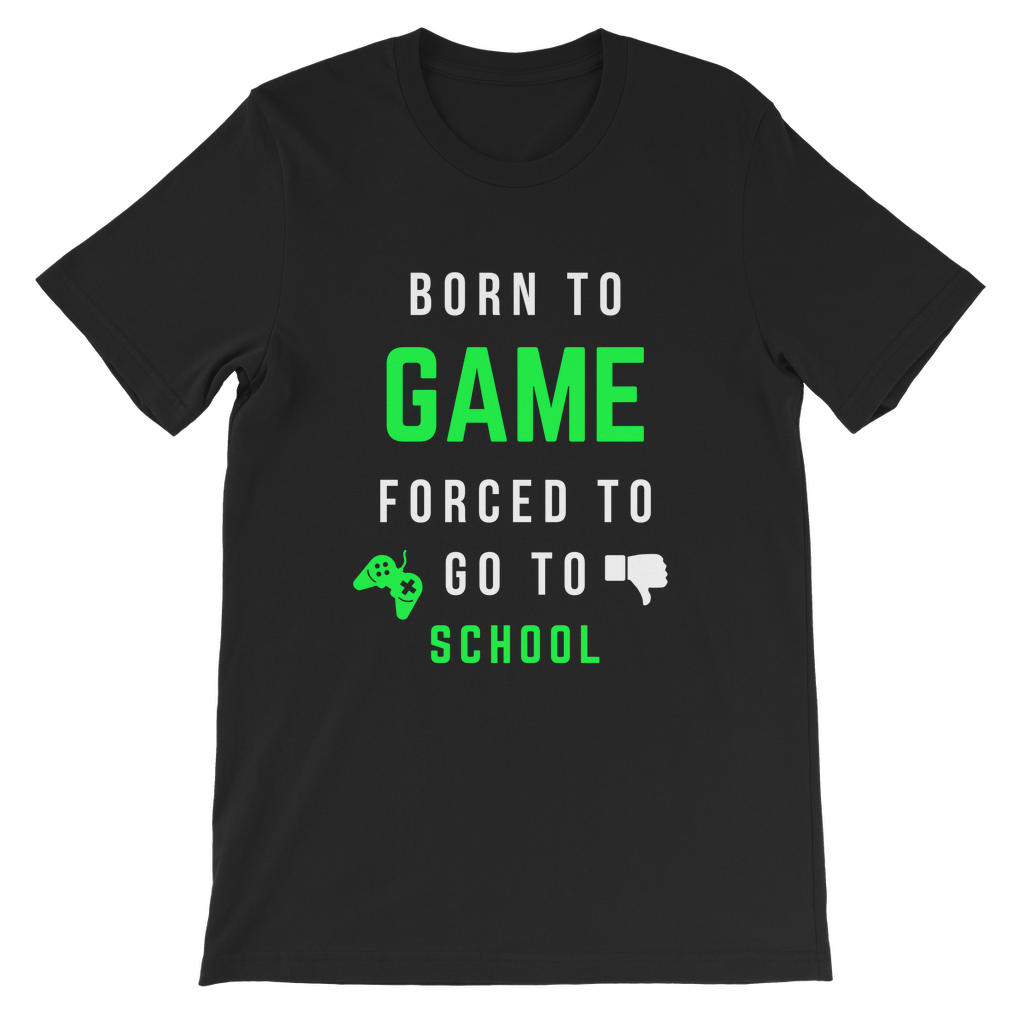 Kids Unisex 'Born to Game' T-shirt | 5 - 13 yrs