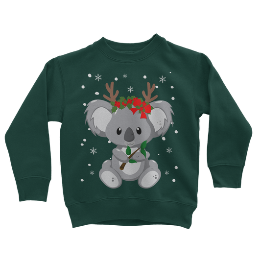 Dark Green Koala Christmas Sweatshirt