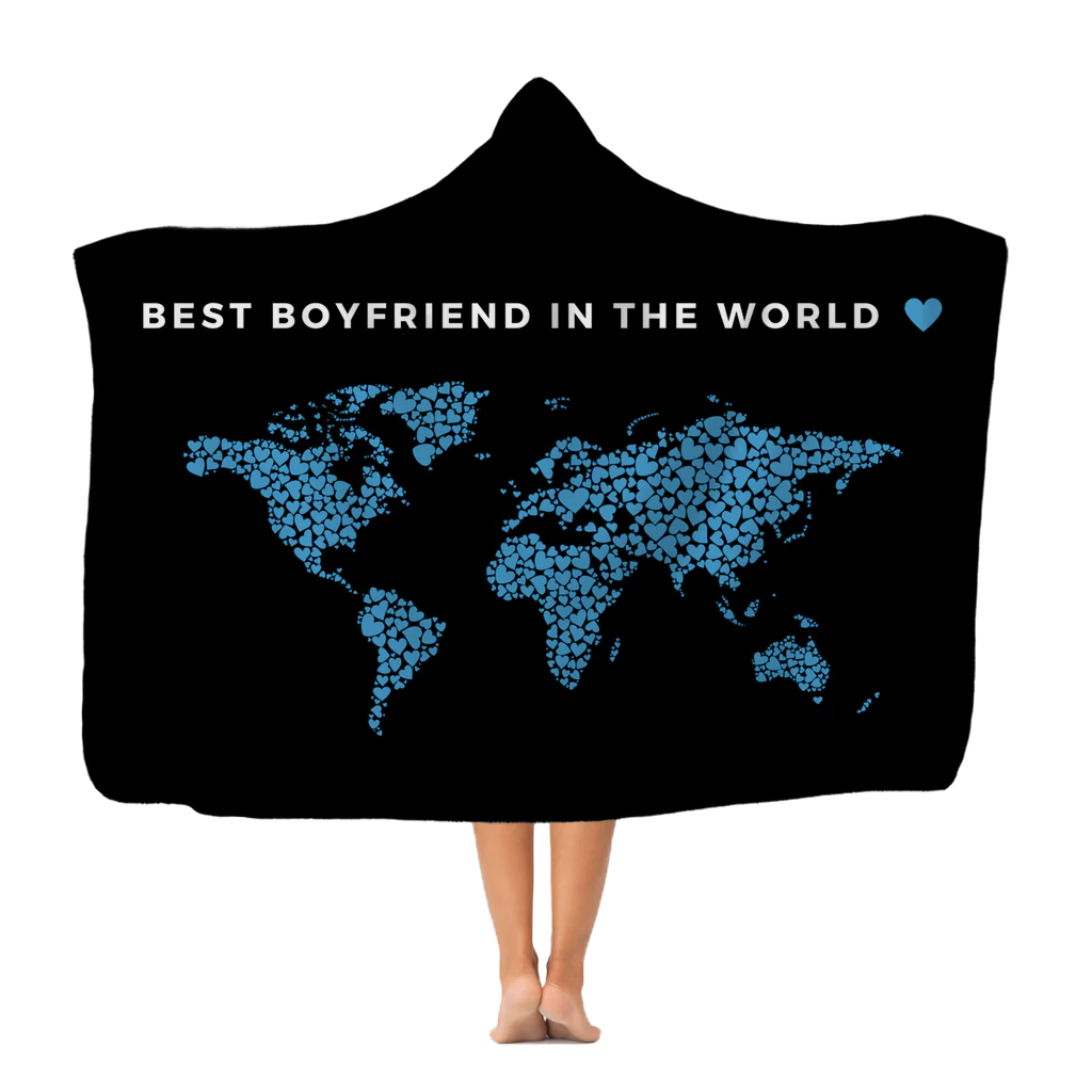 Best Dad in the World - Premium Hooded Blanket for Husband/Dad/Boyfriend