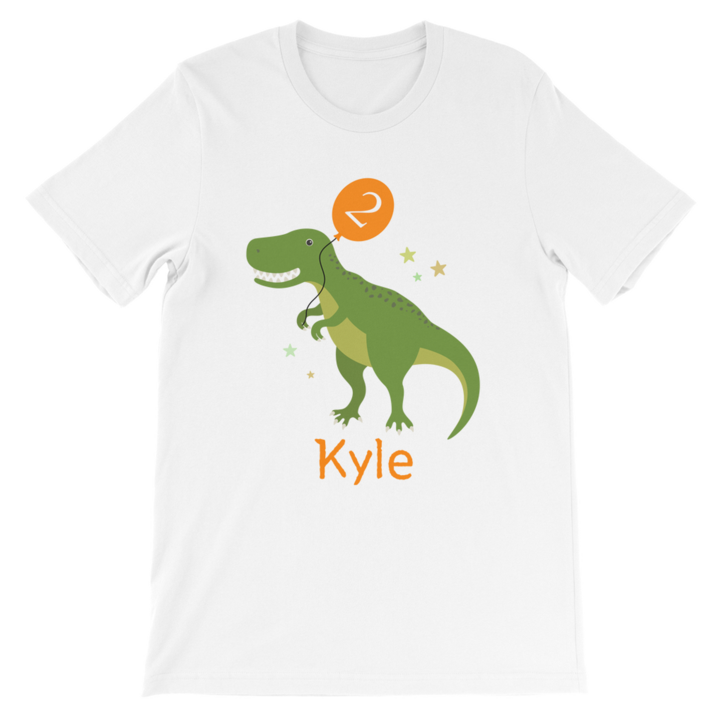 Children's Printed Birthday Dinosaur T-shirt