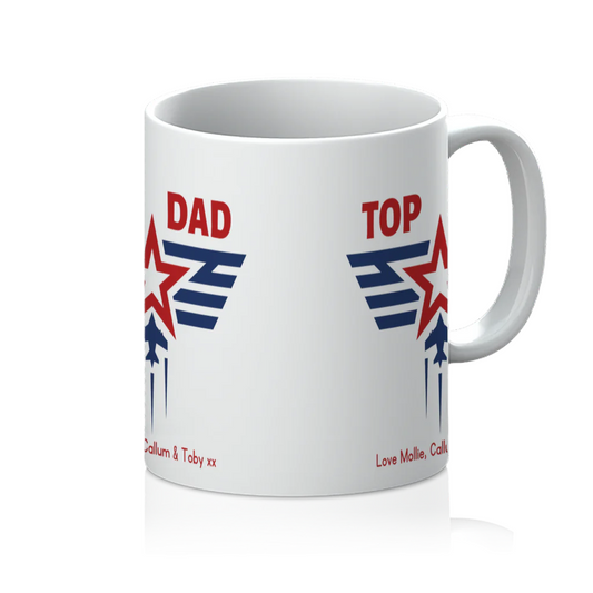 Personalised 'Top Dad' 11oz Mug