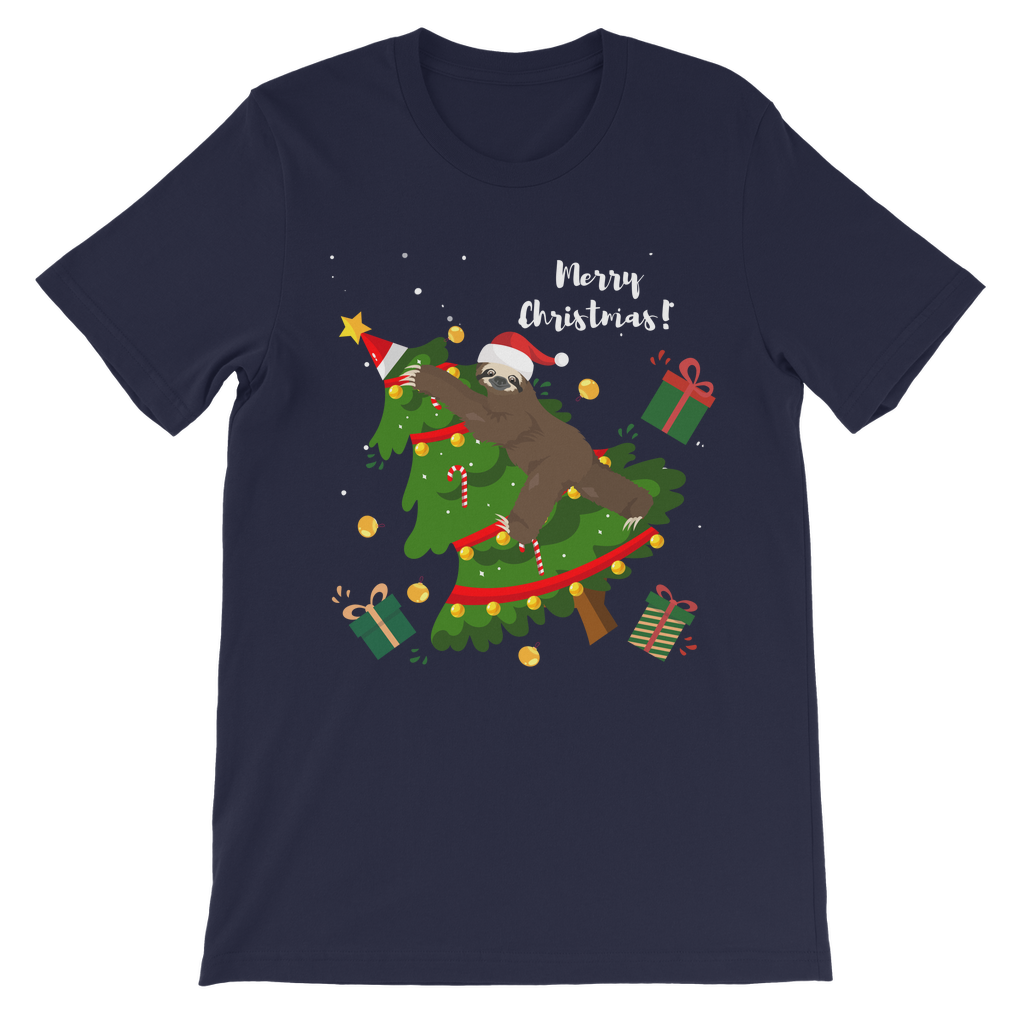 Naughty Christmas Sloth - Kids Funny Sloth T-shirt