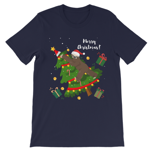 Naughty Christmas Sloth - Kids Funny Sloth T-shirt