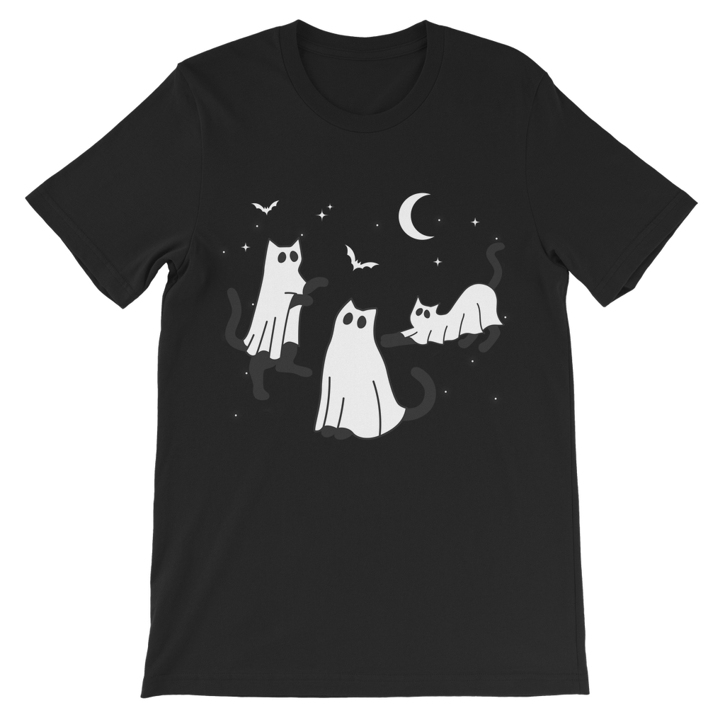 Funny 'Cat Ghosts' Halloween T-shirt - Unisex Kids