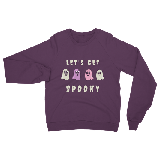 Women's 'Lets Get Spooky' Cute Ghosts Sweatshirt | Small - 2XL