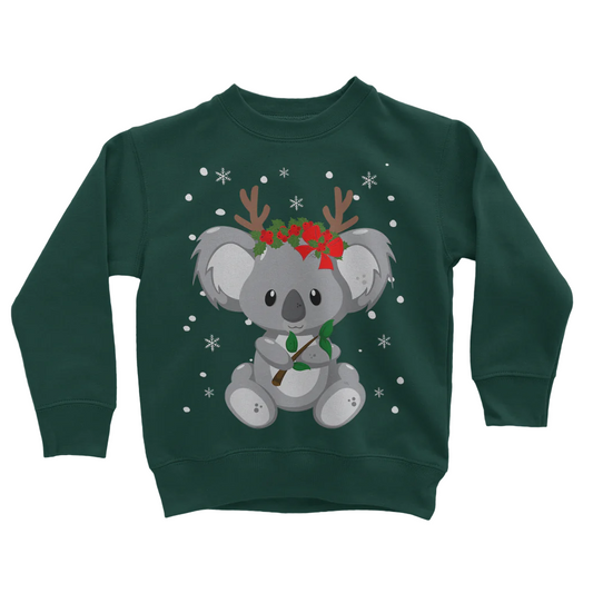 Dark Green Koala Christmas Sweatshirt