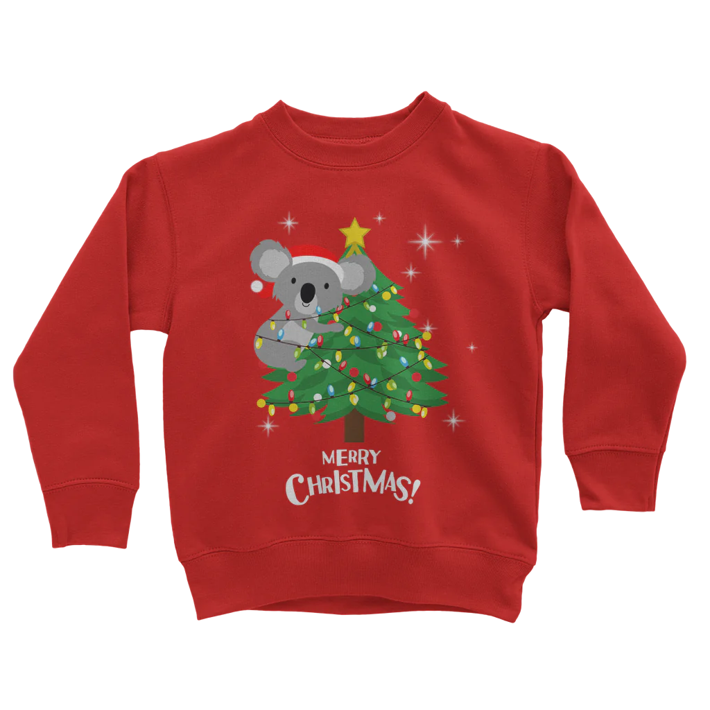 Kids Merry Christmas Koala Sweater