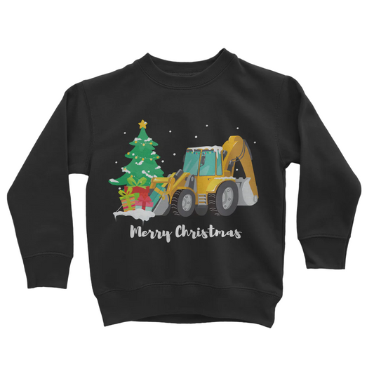 Kids Christmas Digger Sweatshirt