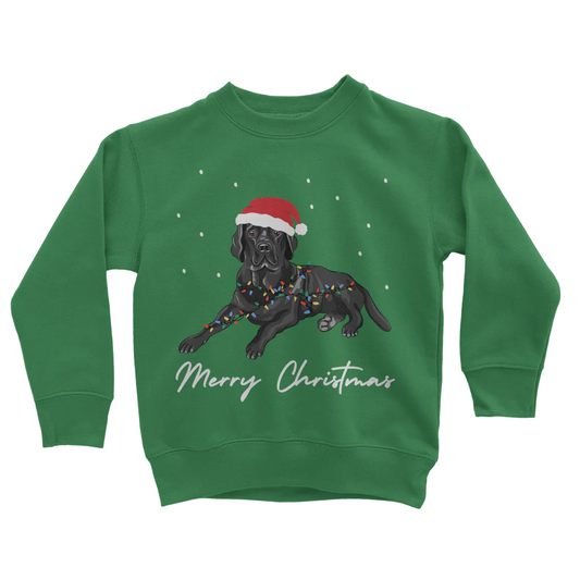 Festive Labrador - Kids Christmas Sweatshirt | 3 - 13 years