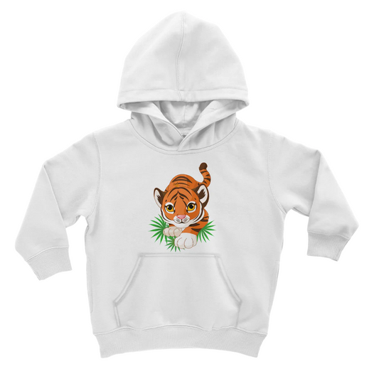 Kids Cute Tiger Cub Printed Pullover Hoodie | 3 - 11 years