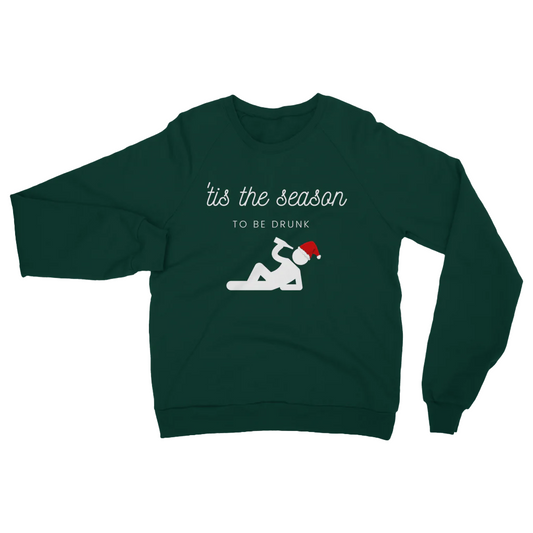 Dark Green 'Tis the season to be drunk Christmas Jumper