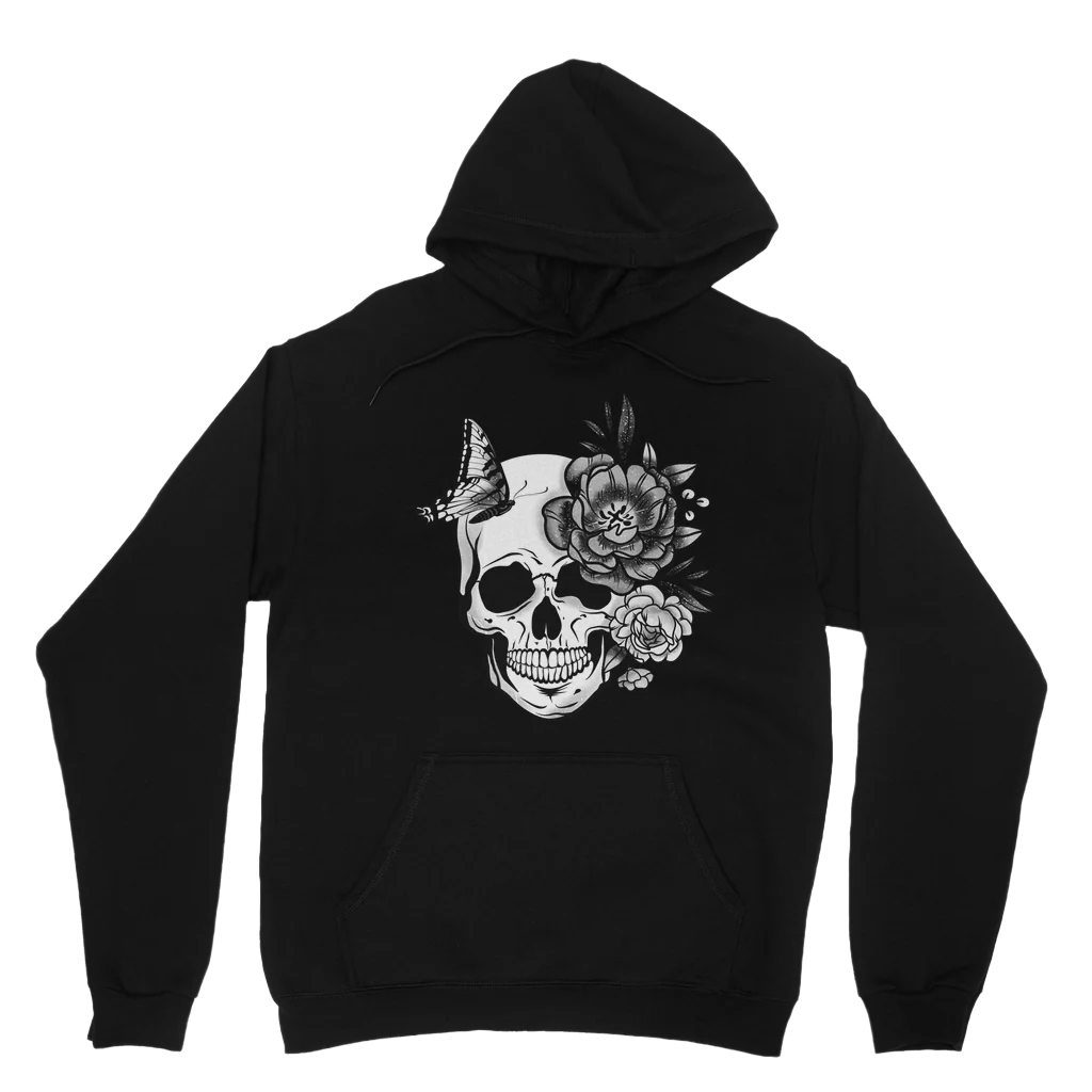 Women's Butterfly Skull Hoodie | XS - 5XL